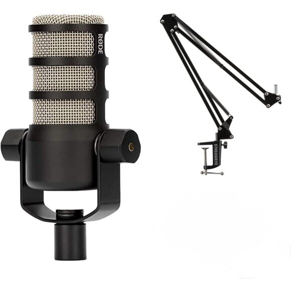 Rode PodMic Podcasting Microphone & PSA1 Studio Arm Lot - Picture 1 of 11